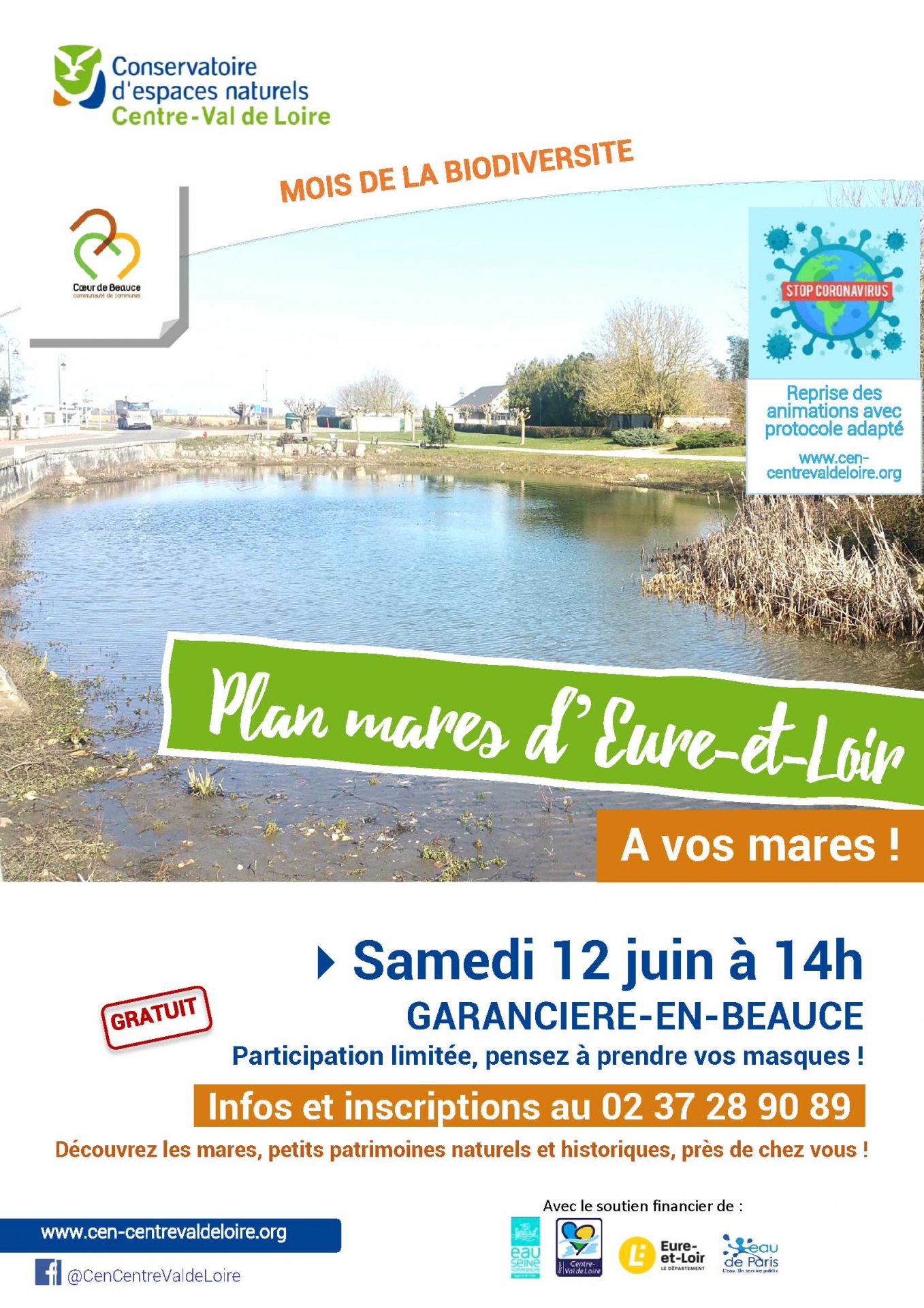 A vos mares ! La mare de Garancières-en-Beauce le 12 juin 2021 à 14h