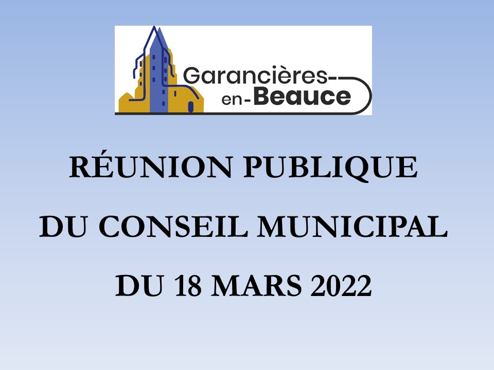 Réunion publique du 18 mars 2022