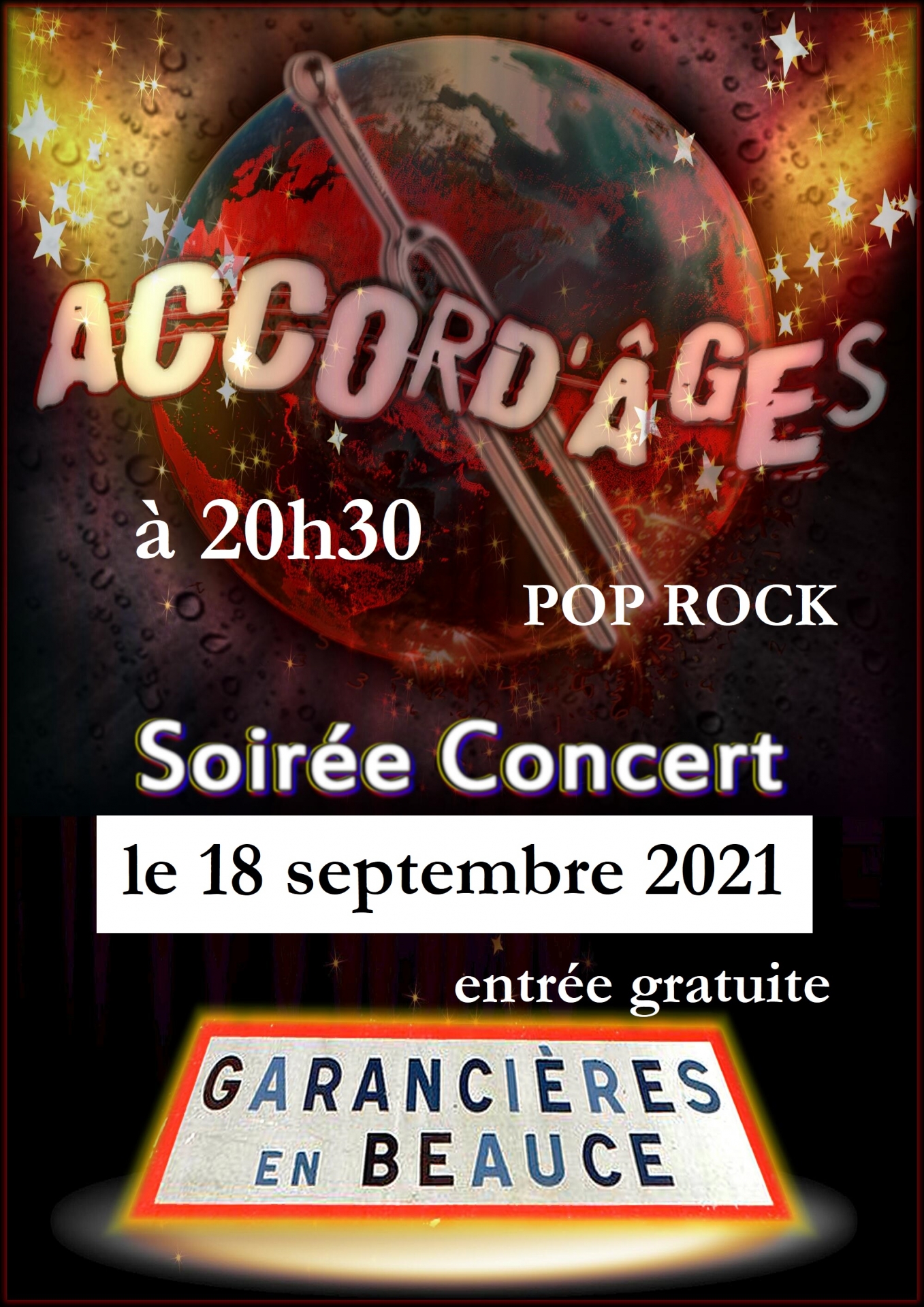 Concert et feu d'artifice le 18 septembre 2021