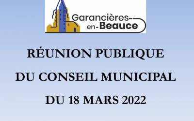 Réunion publique du 18 mars 2022