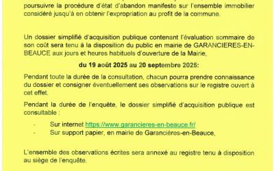 Consultation publique Consultation publique